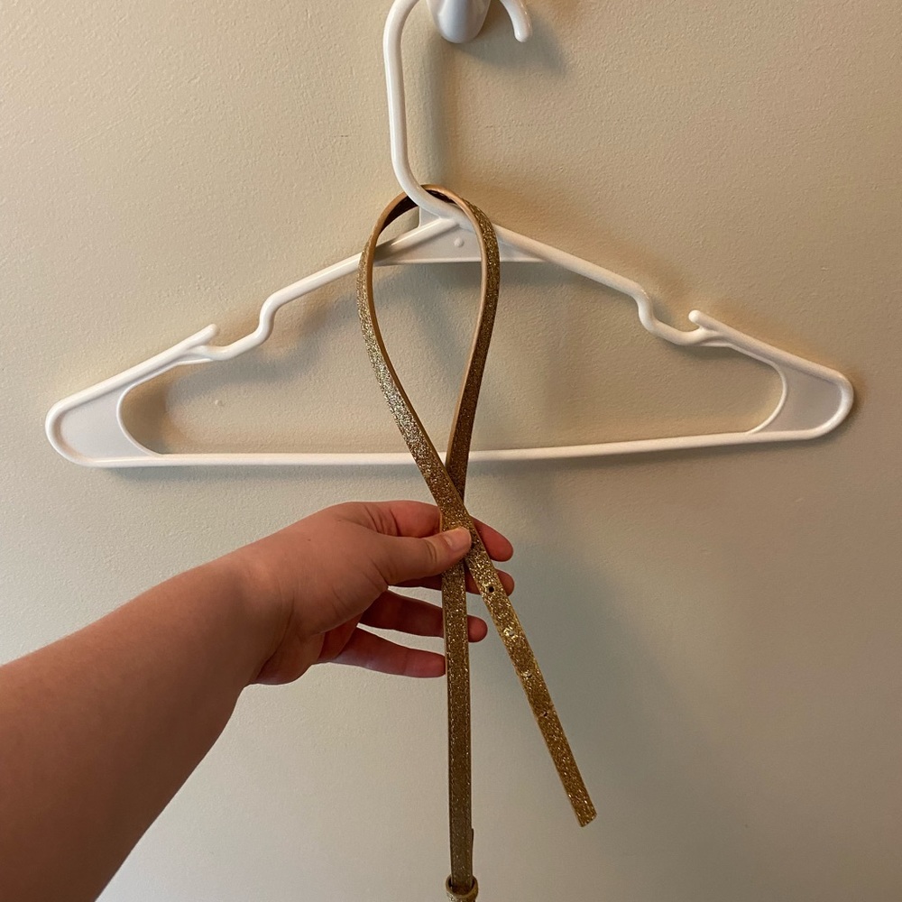 Gold sequin small belt